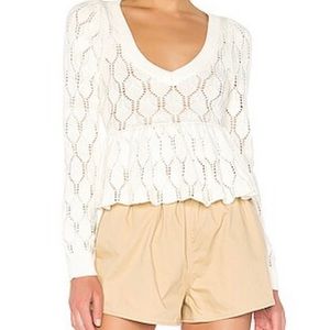 Pradet Sweater in White - Medium